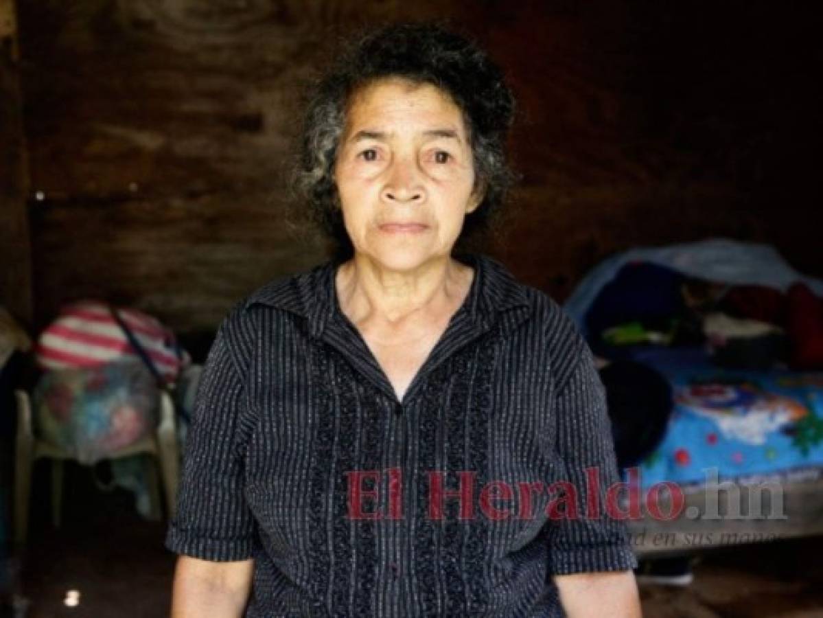 Doña María Romero perdió su vivienda durante Iota y vuelve a pasar por la misma situación. Foto: David Romero/El Heraldo