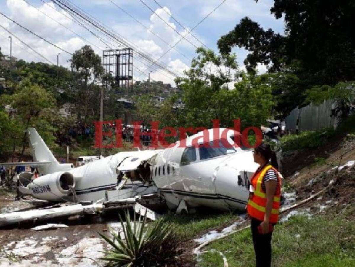 ¿Quién es el dueño del avión que se salió de la pista del Aeropuerto Toncontín?