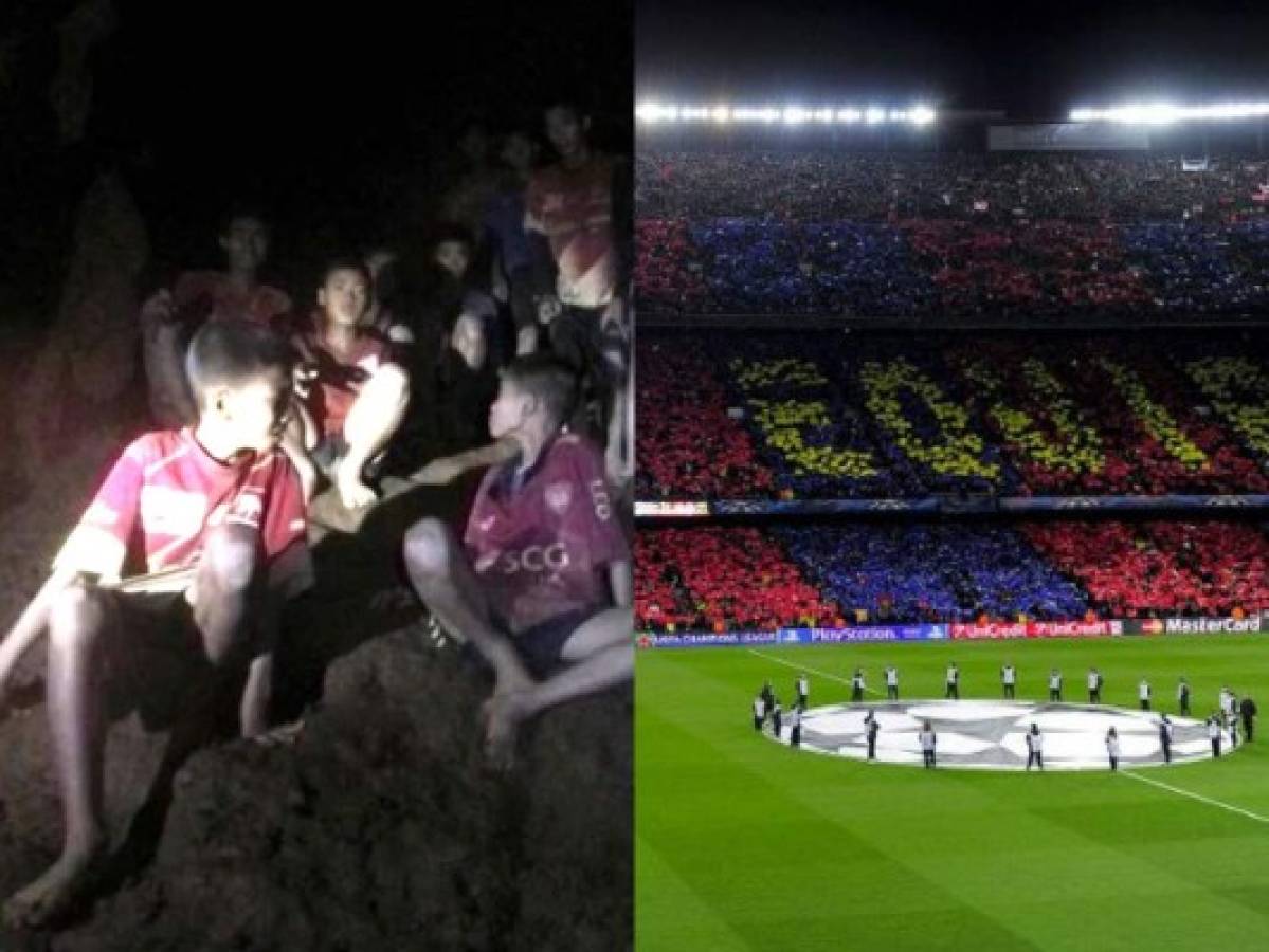Barcelona invita a los niños de la cueva de Tailandia al Camp Nou