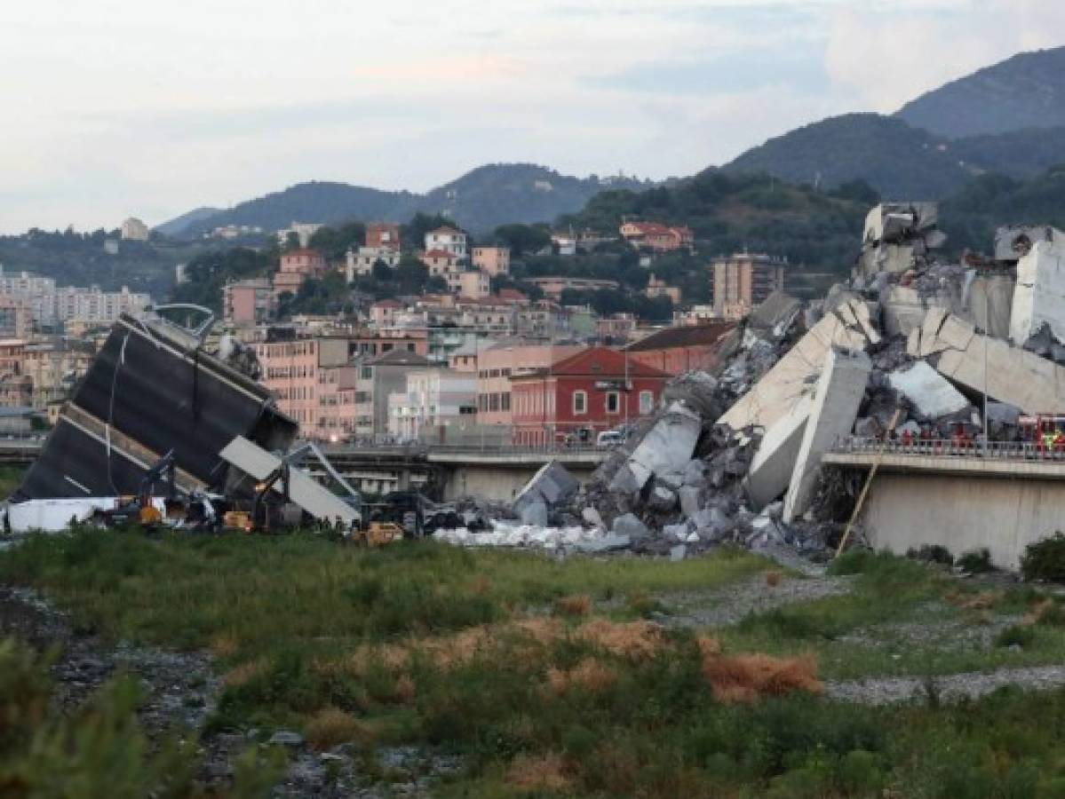 Aumenta a 39 el número de muertos por derrumbe del puente en Génova
