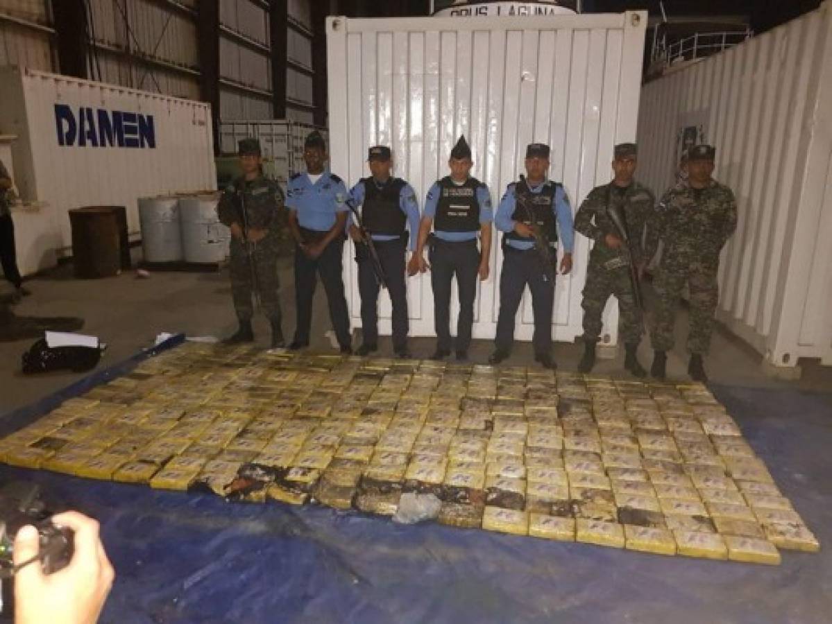 Cocaína decomisada en Puerto Cortés iba para Belice