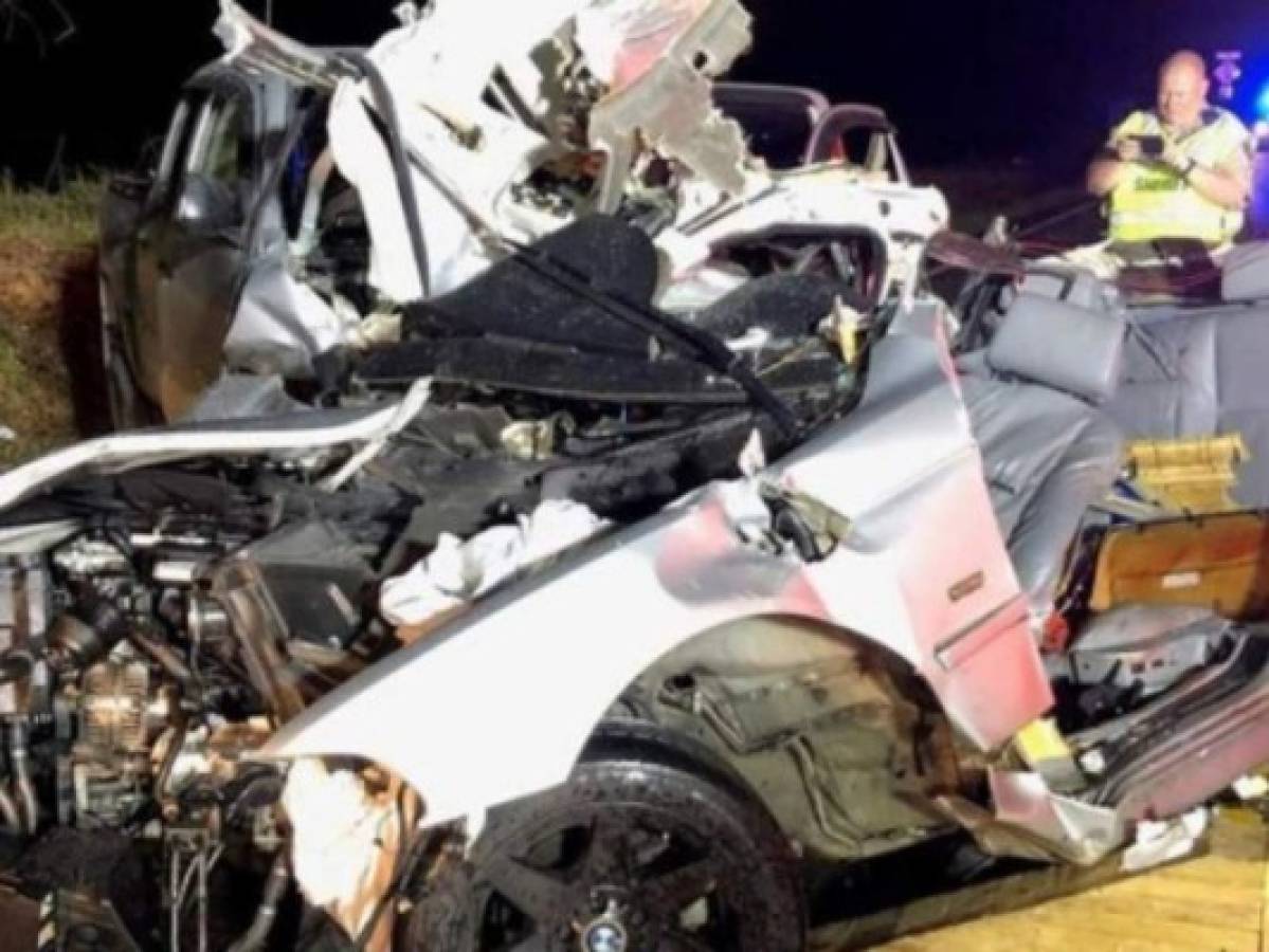 La policía difundió imágenes del fatal accidente.