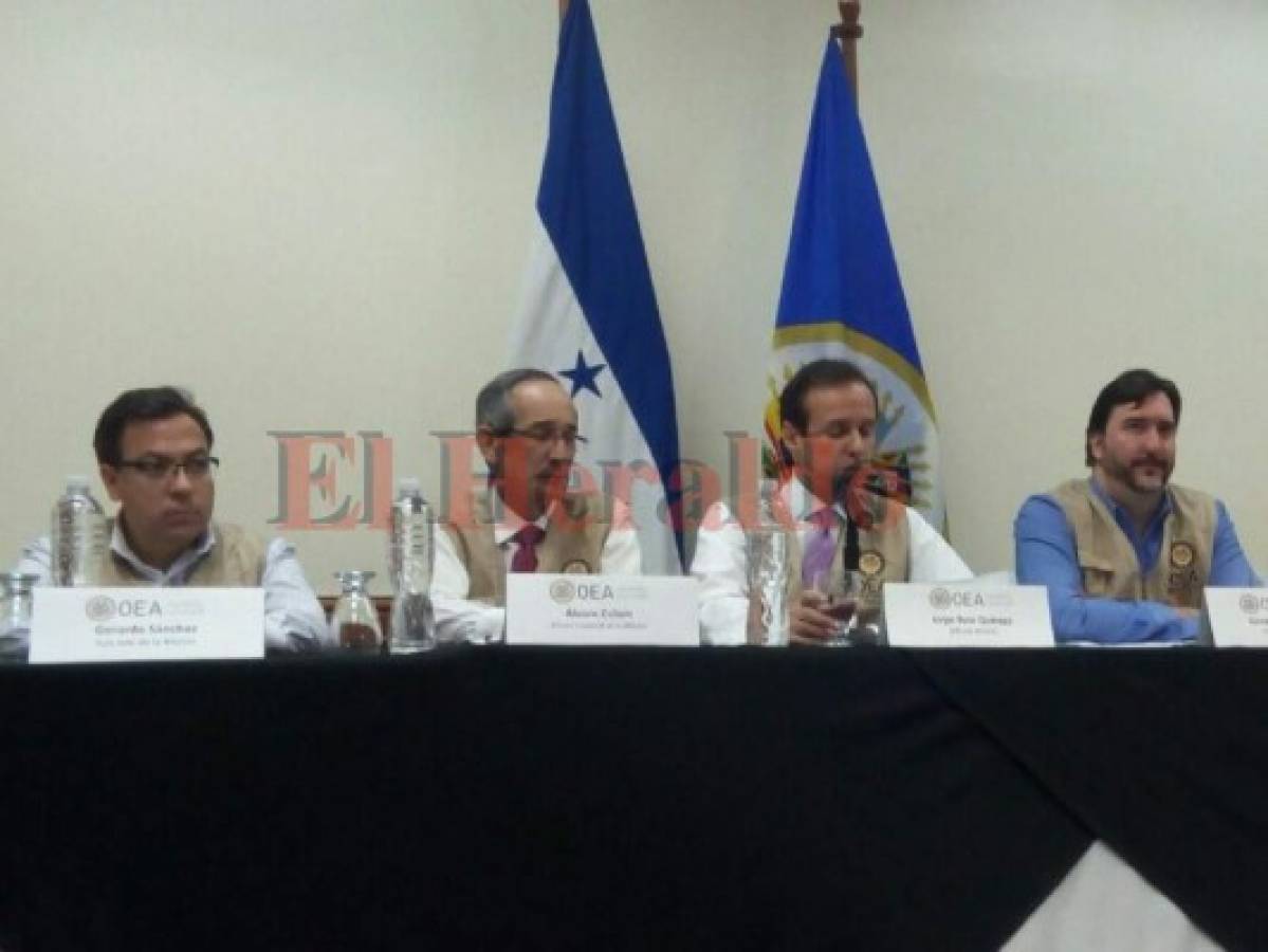 Observadores de la OEA reconocen coincidencias de resultados en actas de todos los partidos