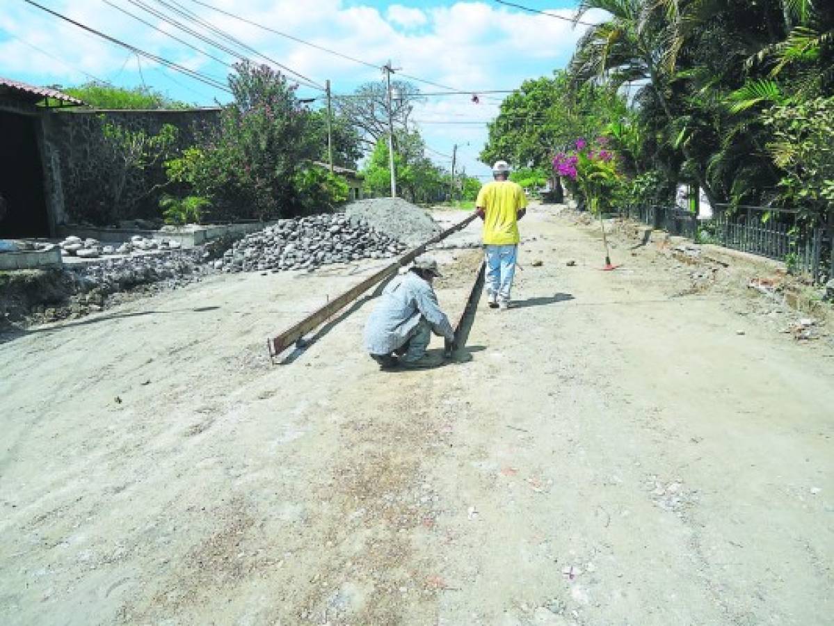 El nuevo bulevar en el casco urbano de Marcovia tendrá más de dos kilómetros de distancia.