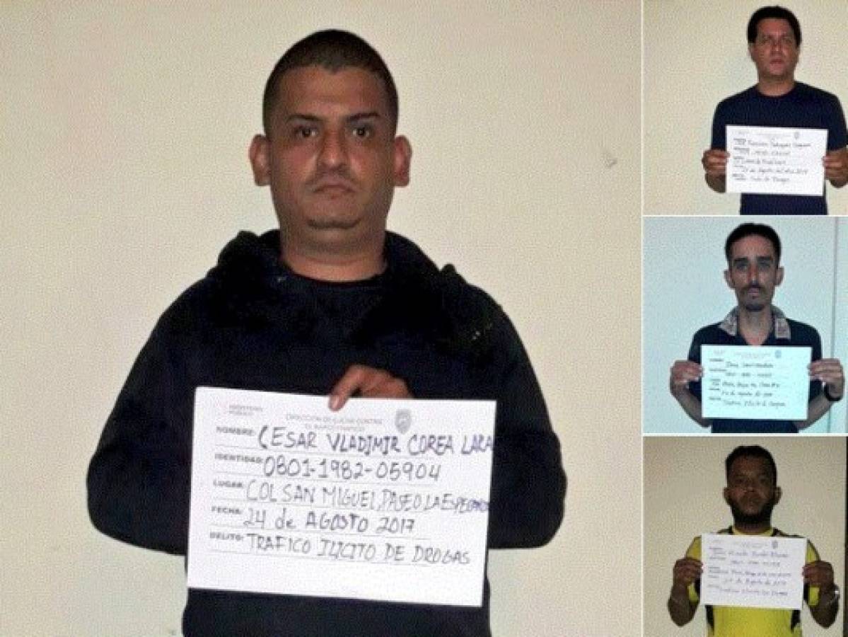 Prisión preventiva contra banda dedicada al narcotráfico en la capital de Honduras