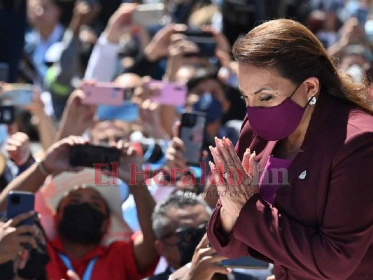 Ceremonia de juramentación de Xiomara Castro como presidenta de Honduras