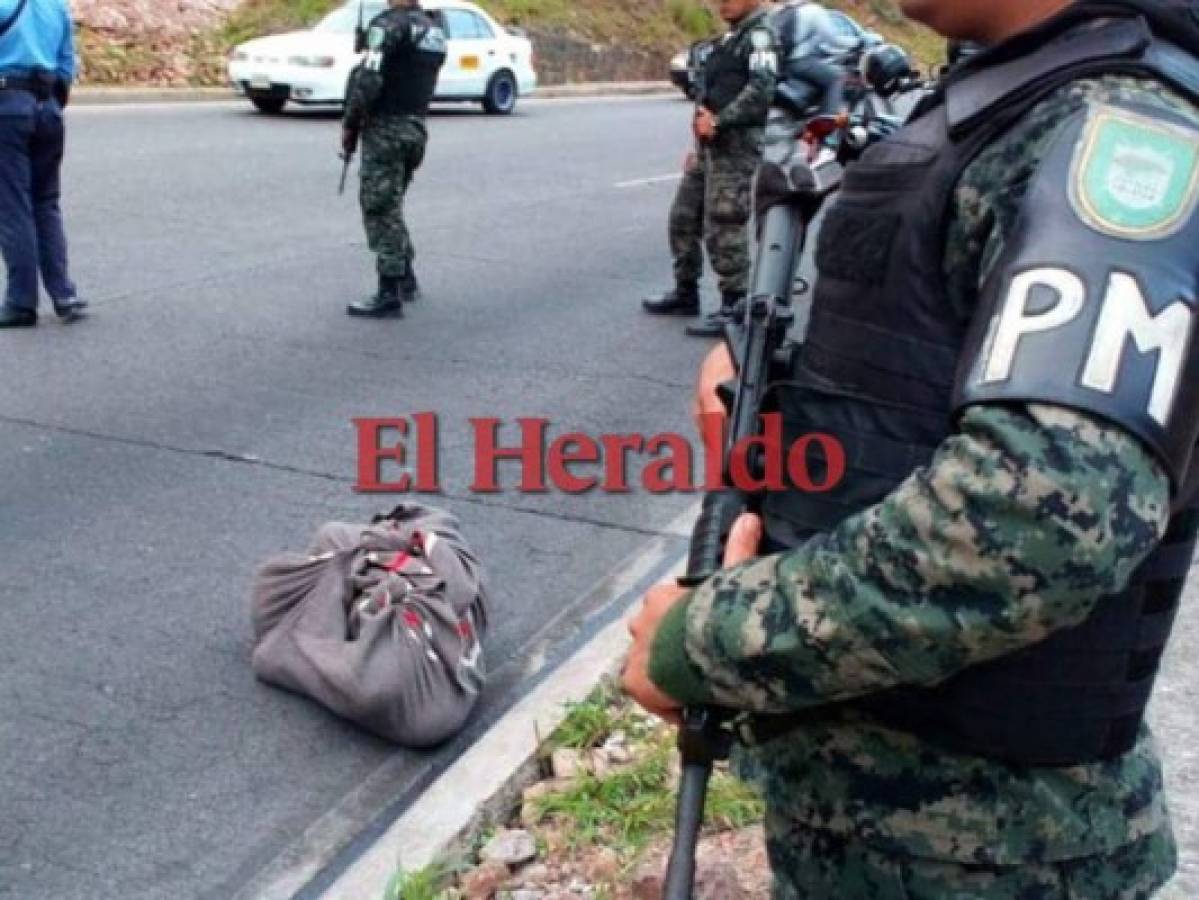 El cadáver de la menor fue lanzado en plena carretera. Foto Estalin Irías