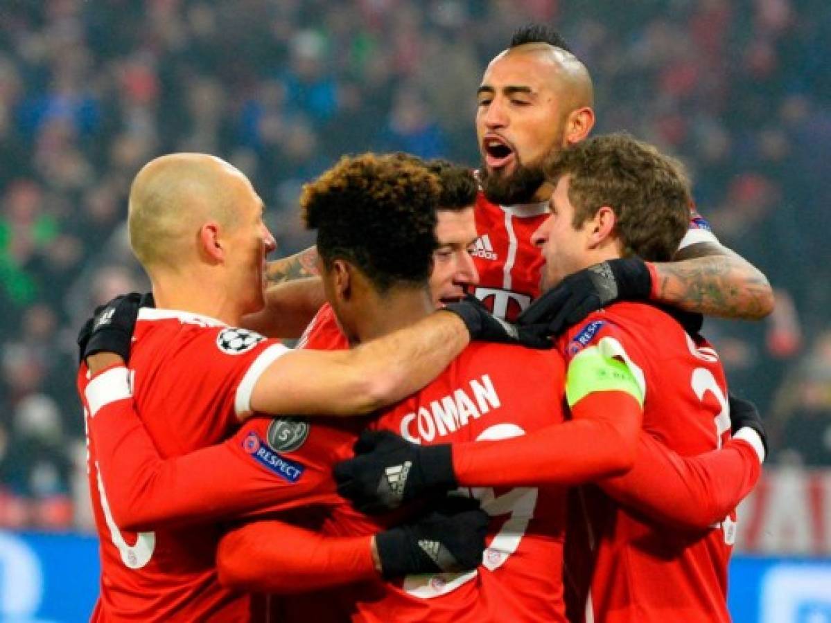 Bayern de Múnich acaricia los cuartos de la Champions League tras arrollar al Besiktas