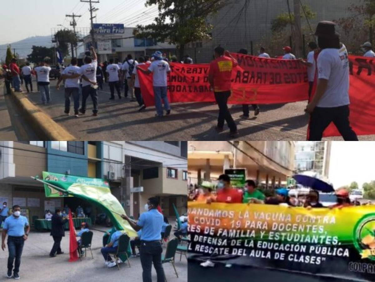 'Vacuna gratuita' se suma a las exigencias en discurso por Día del Trabajador