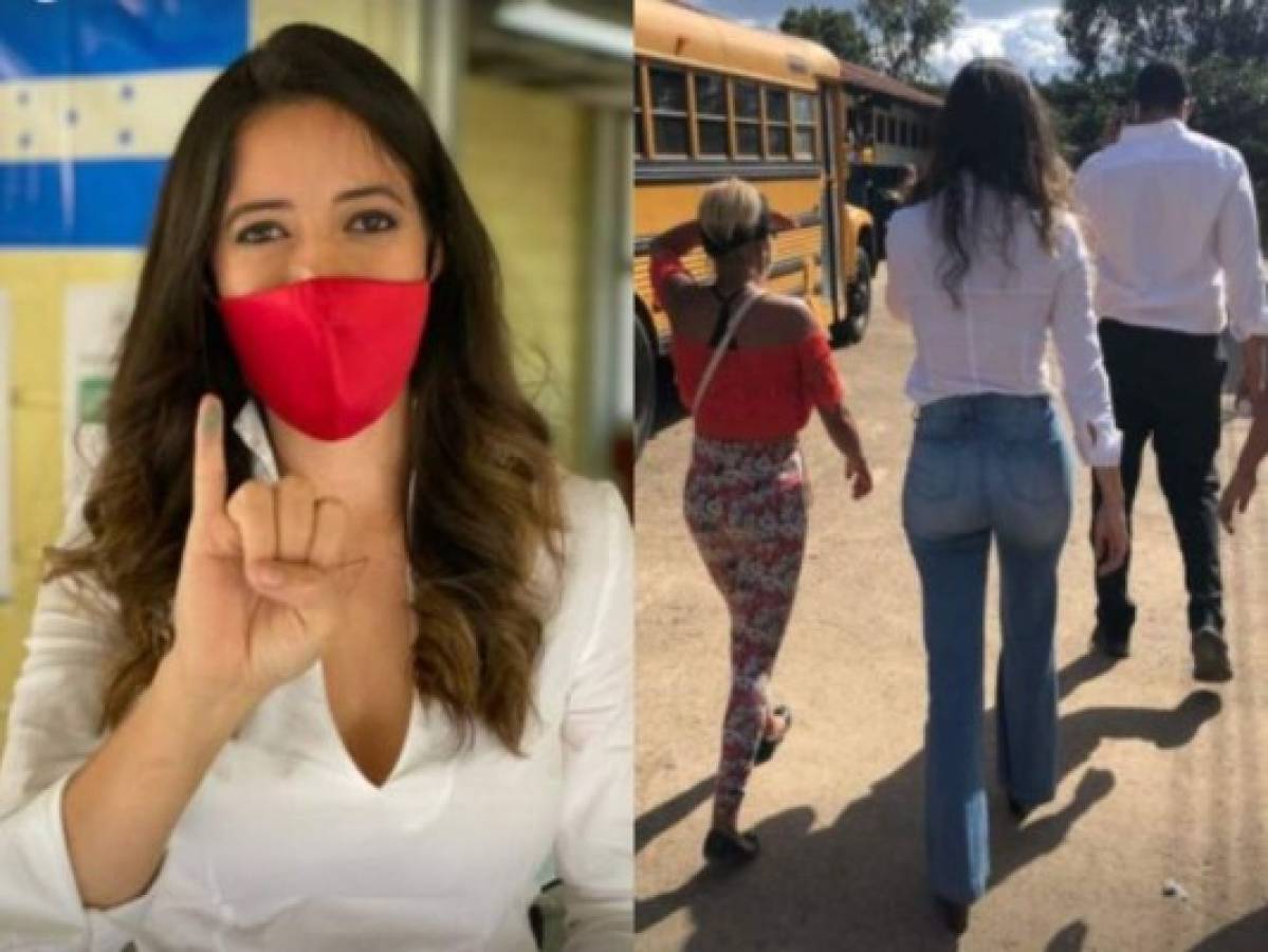 FOTOS: 'Pichu Zelaya', precandidata a diputada, votó en UNAH