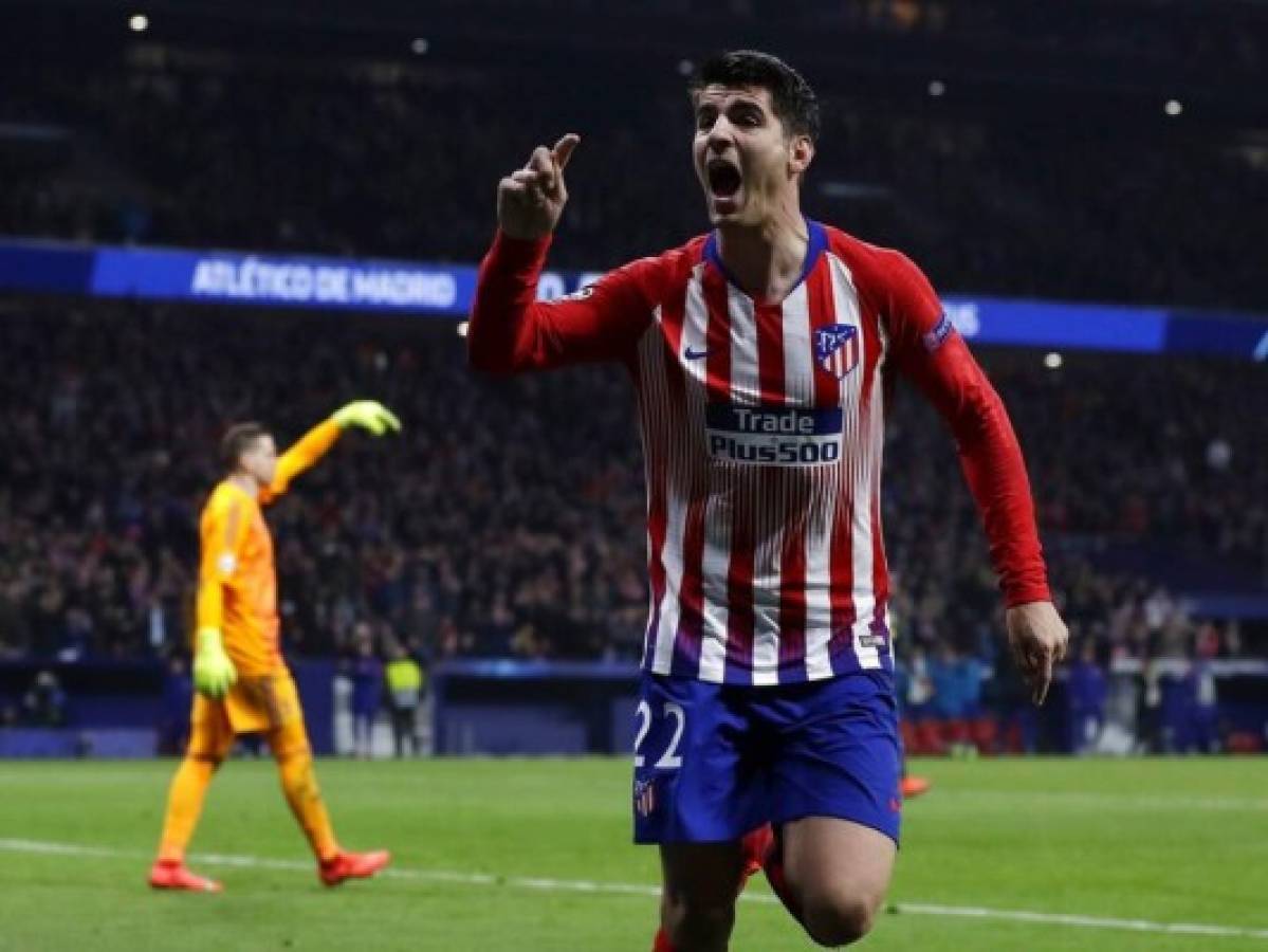 Morata convierte doblete en victoria del Atlético de Madrid 