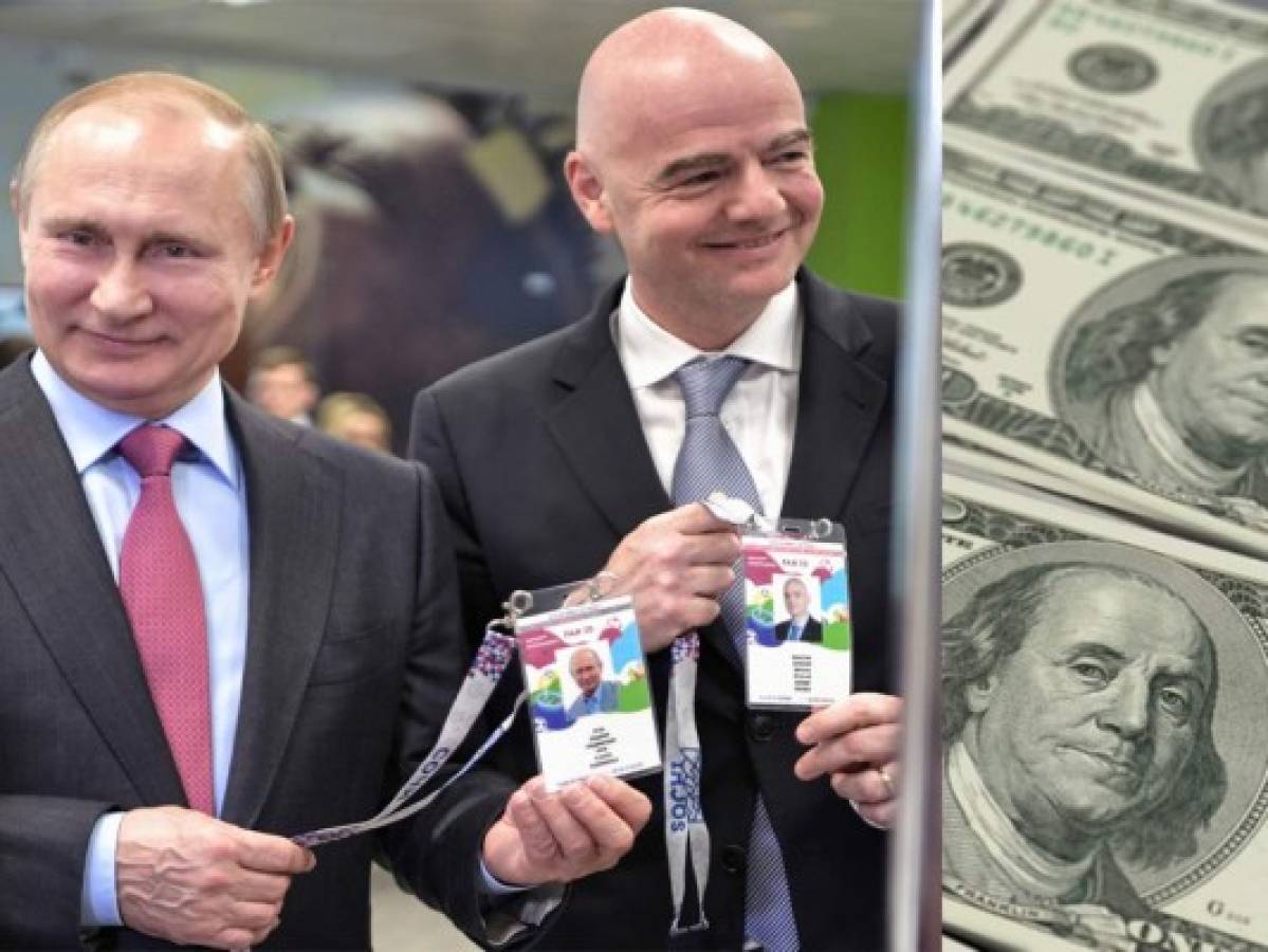 38 millones de dólares ganará el campeón del Mundial de Rusia 2018