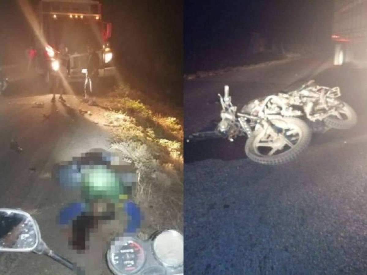 Motociclista muere tras impactar contra vehículo de carga pesada en El Paraíso