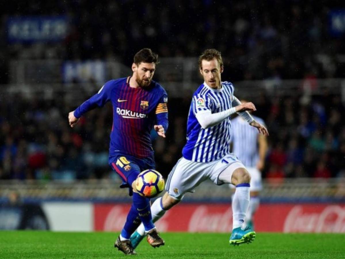 Barcelona doblega 4-2 a la Real Sociedad con doblete de Suárez y gol de Messi