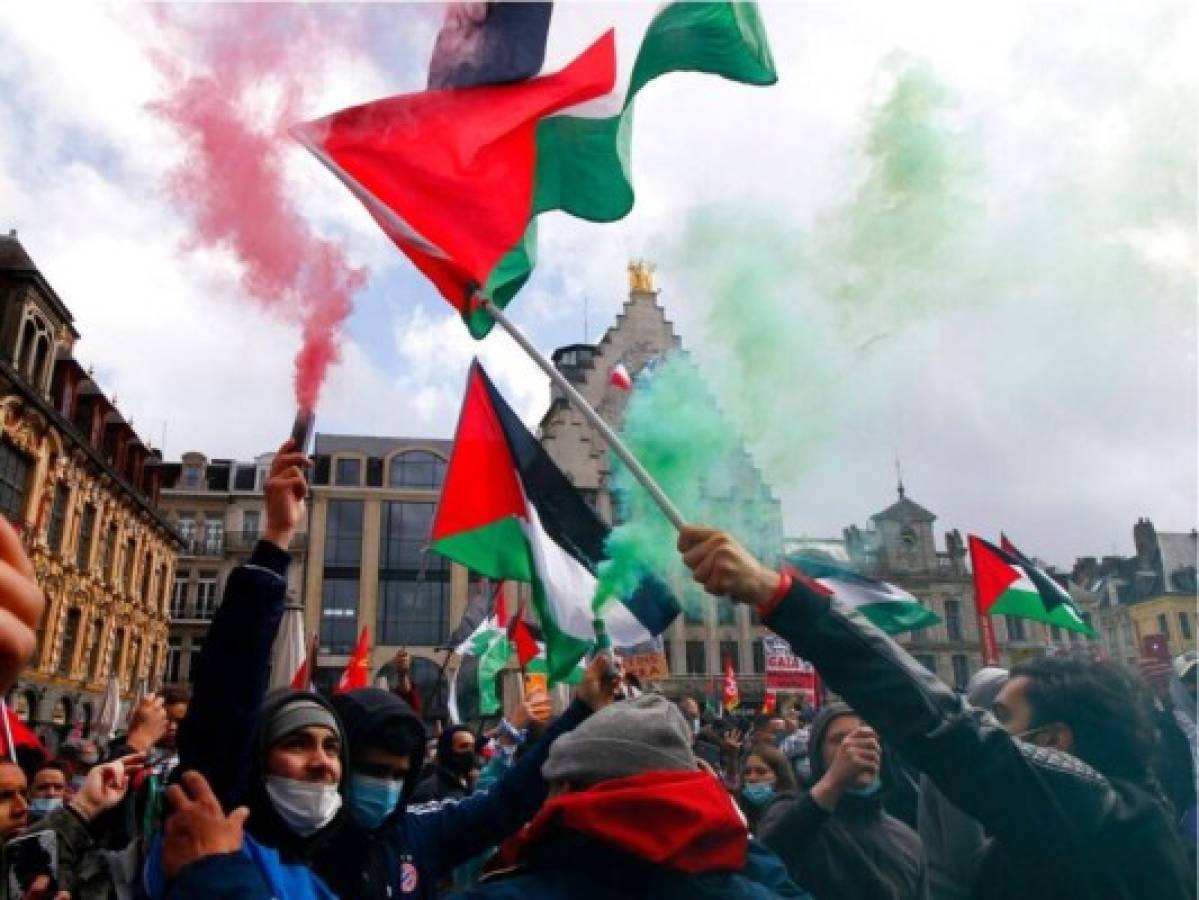Protestas en Francia y Londres en apoyo a los palestinos
