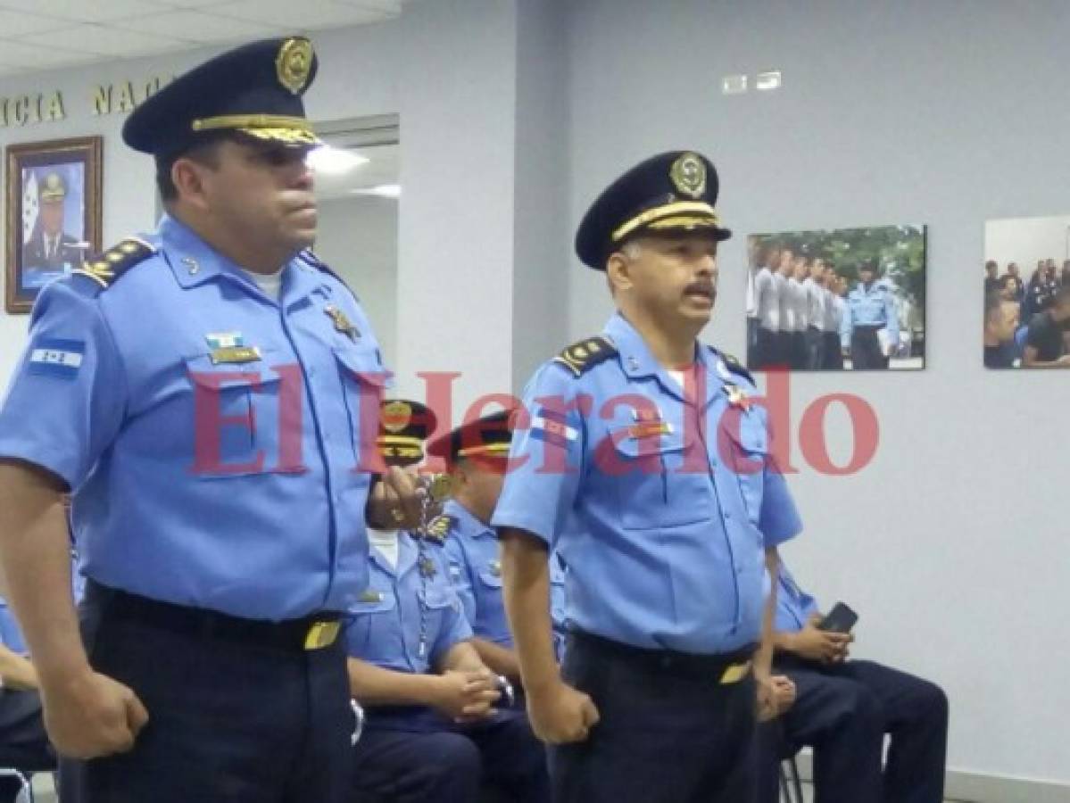 Realizan traspaso de mando en direcciones de la Policía Nacional de Honduras