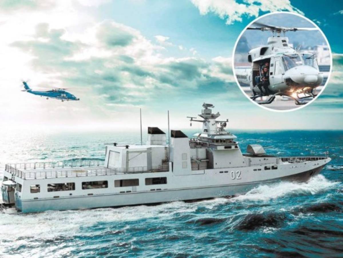 En el 2020 llegará a Honduras helicóptero que se incorpora a buque construido por Israel