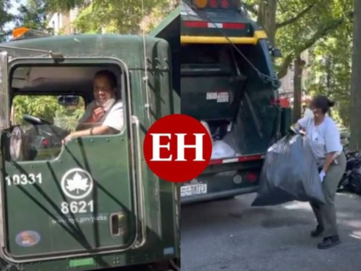 Youtuber destaca a migrante hondureña que conduce camión de la basura en Nueva York