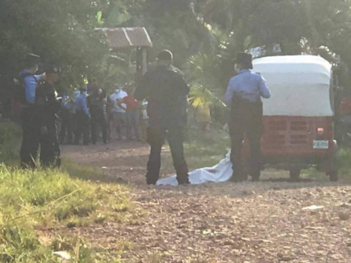 Matan a conductor de mototaxi en Santa Cruz de Yojoa, Cortés