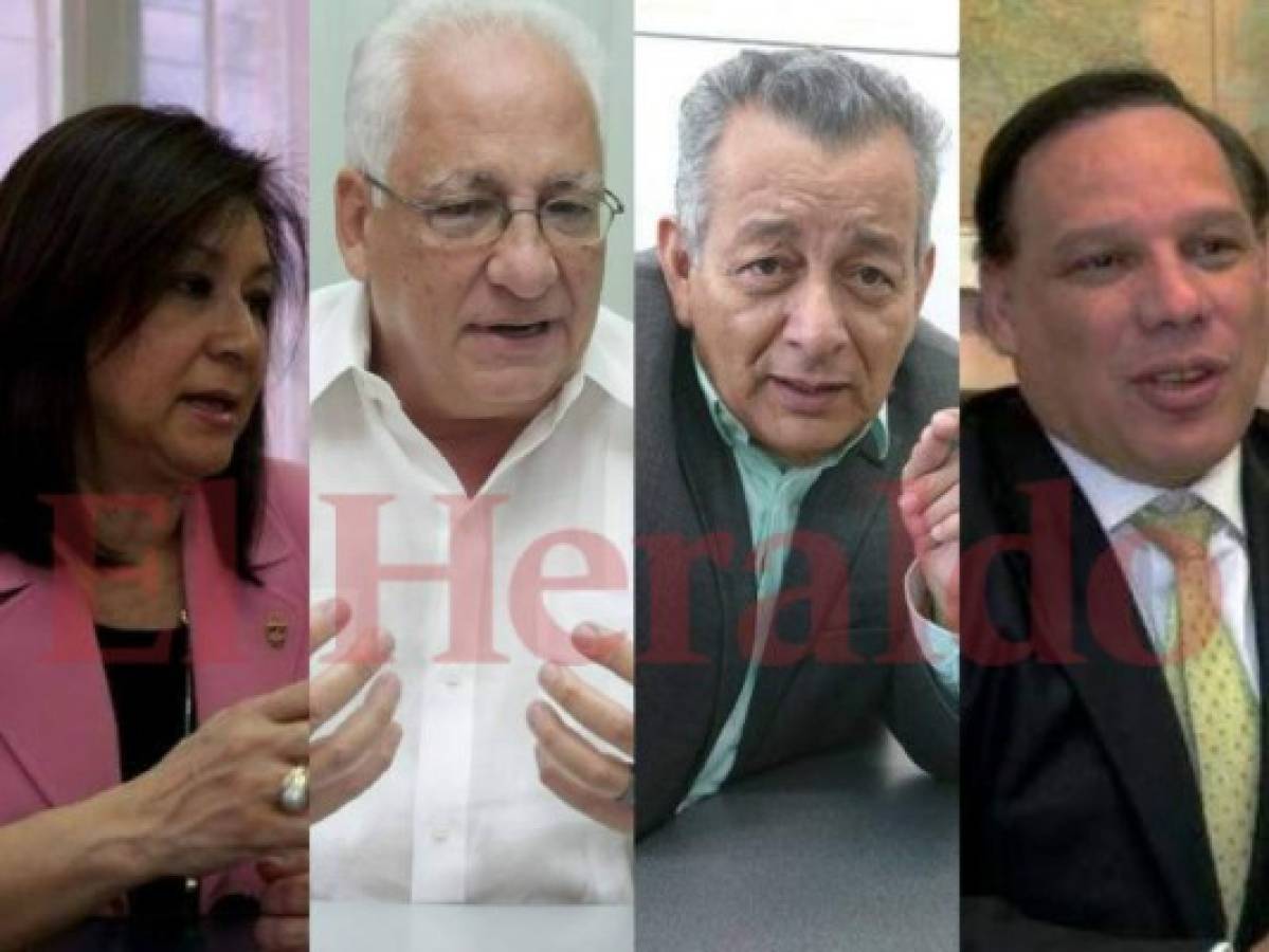Los cuatro candidatos que se disputan rectoría de la UNAH