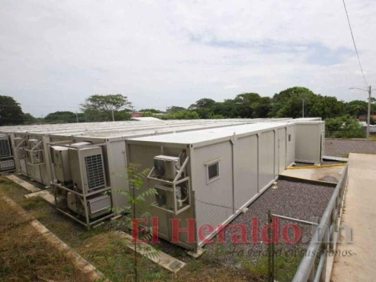 Una panorámica del hospital móvil de Choluteca que está en operaciones. Foto: Jhony Magallanes/El Heraldo