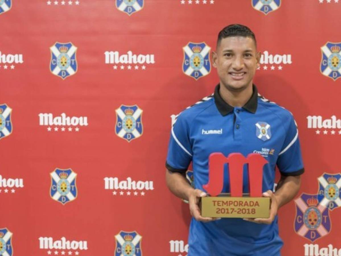 El hondureño Bryan Acosta fue elegido como Jugador Cinco Estrellas de la temporada 2018/2019 con el Tenerife