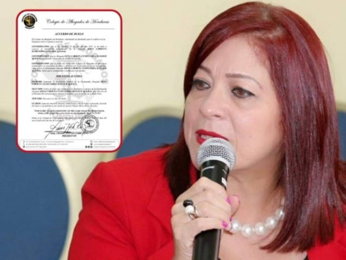 Colegio de Abogados de Honduras condena el asesinato de Carolina Echeverría