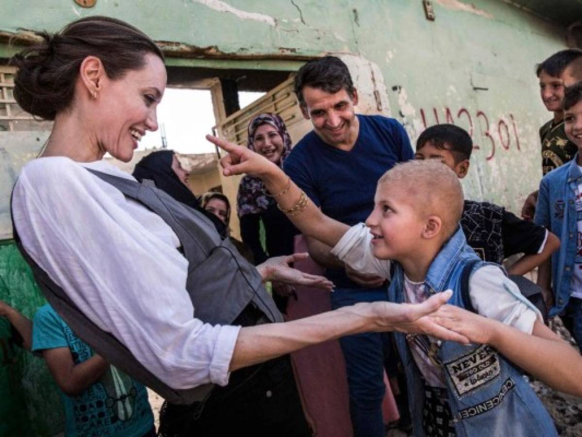 La noble petición de Angelina Jolie en Irak a favor de las víctimas de conflictos armados
