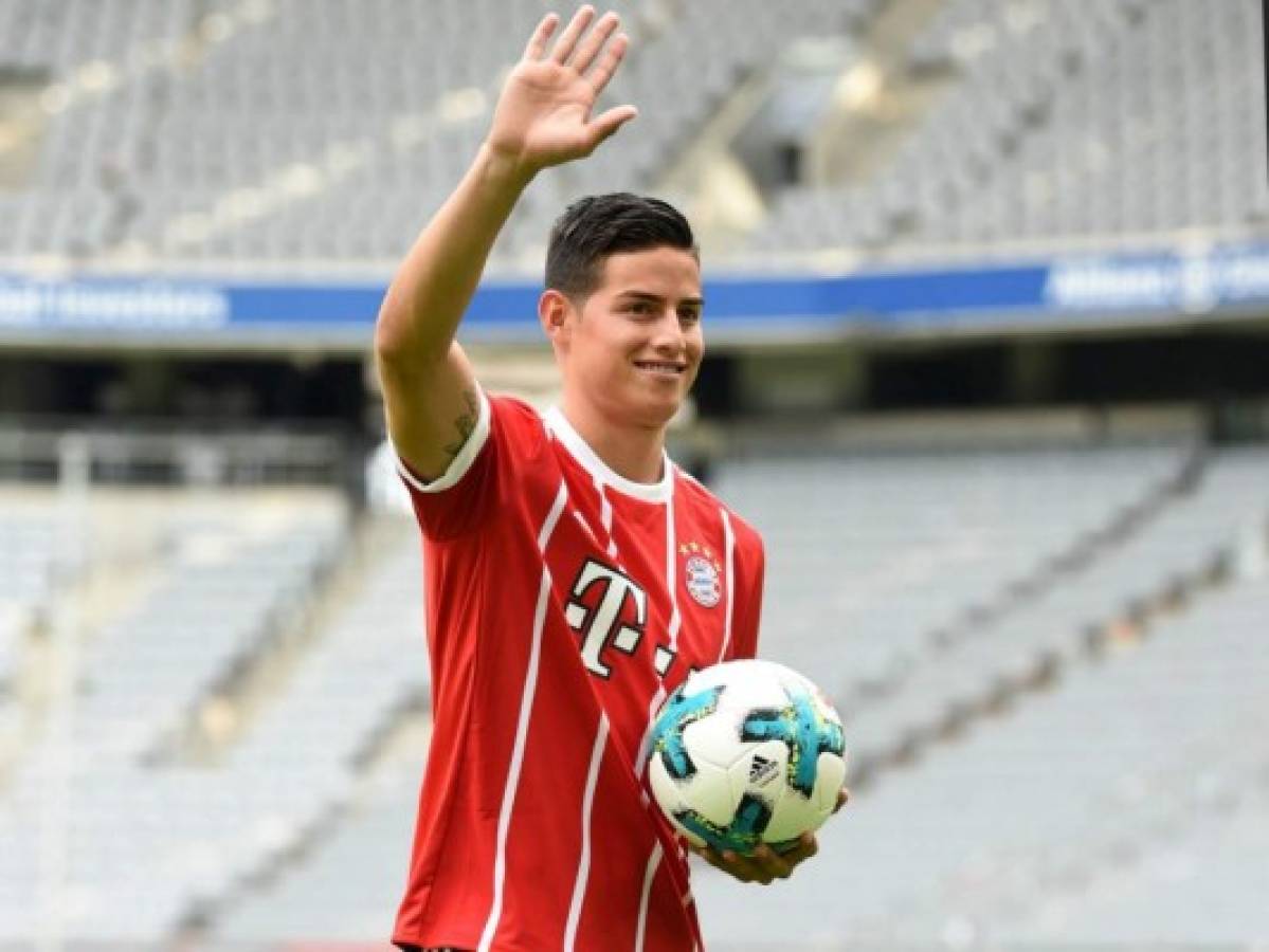 ¡Atrás quedó el 10! James Rodríguez usará el número 11 en el Bayern Munich