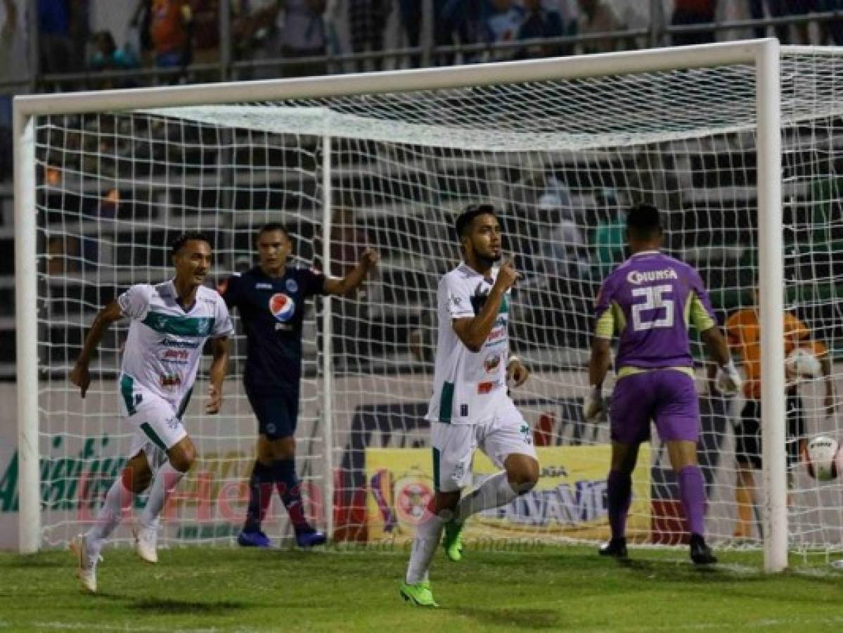 Platense le ganó 2-1 a Motagua en el estadio Excélsior de Puerto Cortés   