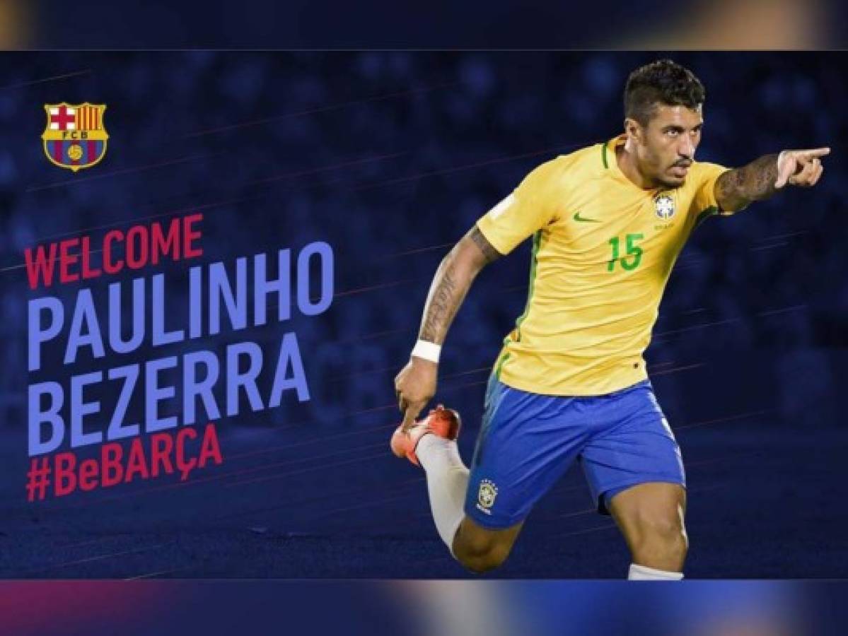 El brasileño Paulinho Bezerra ficha por el FC Barcelona por 40 millones de euros