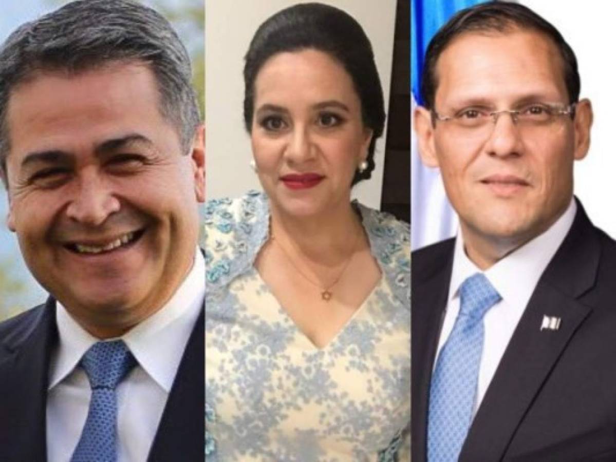 El presidente Juan Orlando Hernpandez, la primera dama, Ana García de Hernández y el canciller Lissandro Rosales fueron los primeros en reaccionar ante la buena noticia.