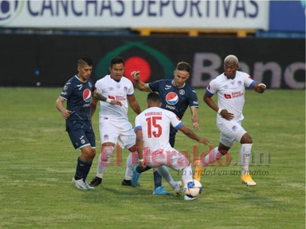 En polémico partido Motagua derrota 2-1 al Olimpia en la ida de la final