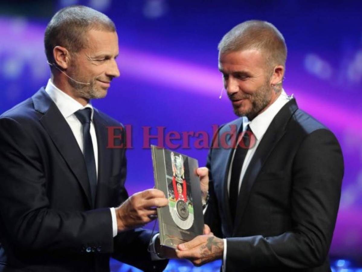 David Beckham recibe el premio presidente de la UEFA 2018