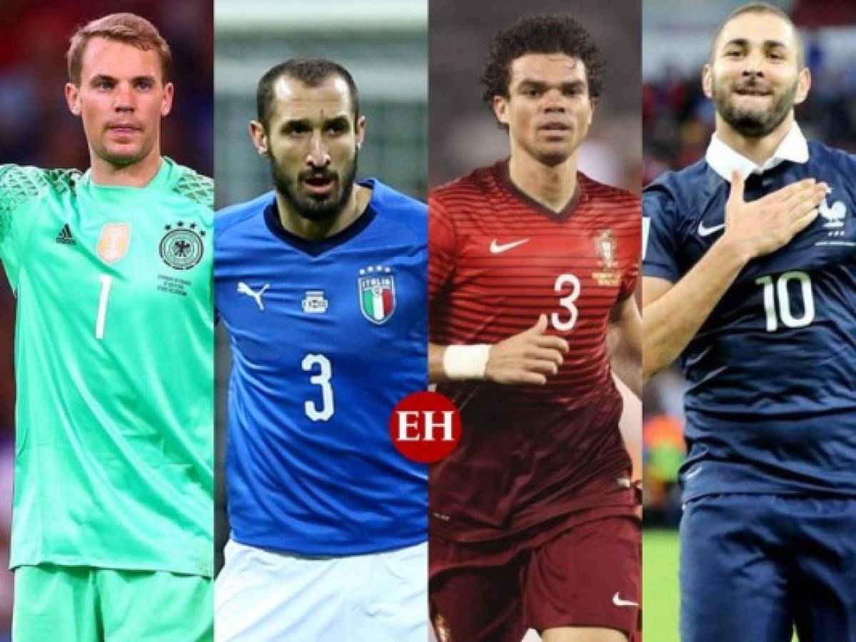 Benzema, Chiellini, Neuer, Pepe... cuatro veteranos a seguir en la Eurocopa  