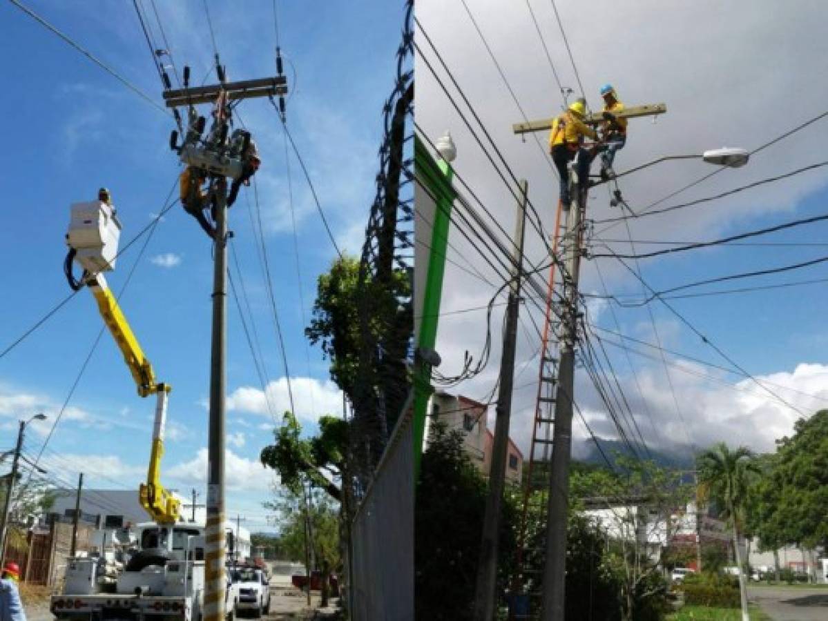 Empresa Energía Honduras anuncia interrupciones en cientos de zonas este miércoles