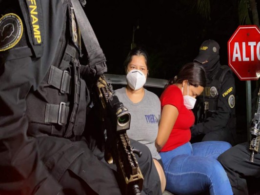 Capturan a extorsionadoras que recibían órdenes desde las cárceles de Honduras