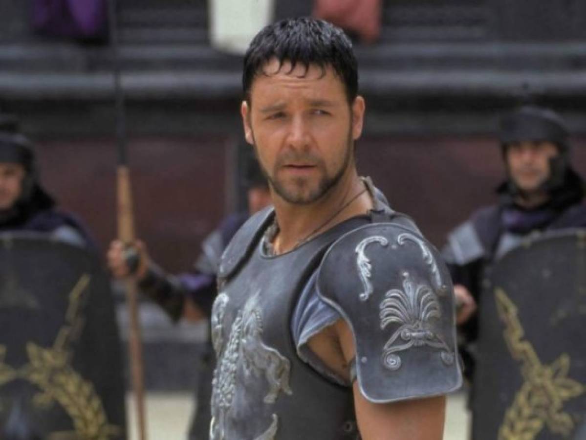 El irreconocible aspecto del protagonista de Gladiador, Russell Crowe