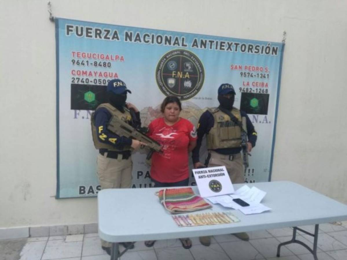 Capturan a 'La Gorda” por extorsión en la capital de Honduras