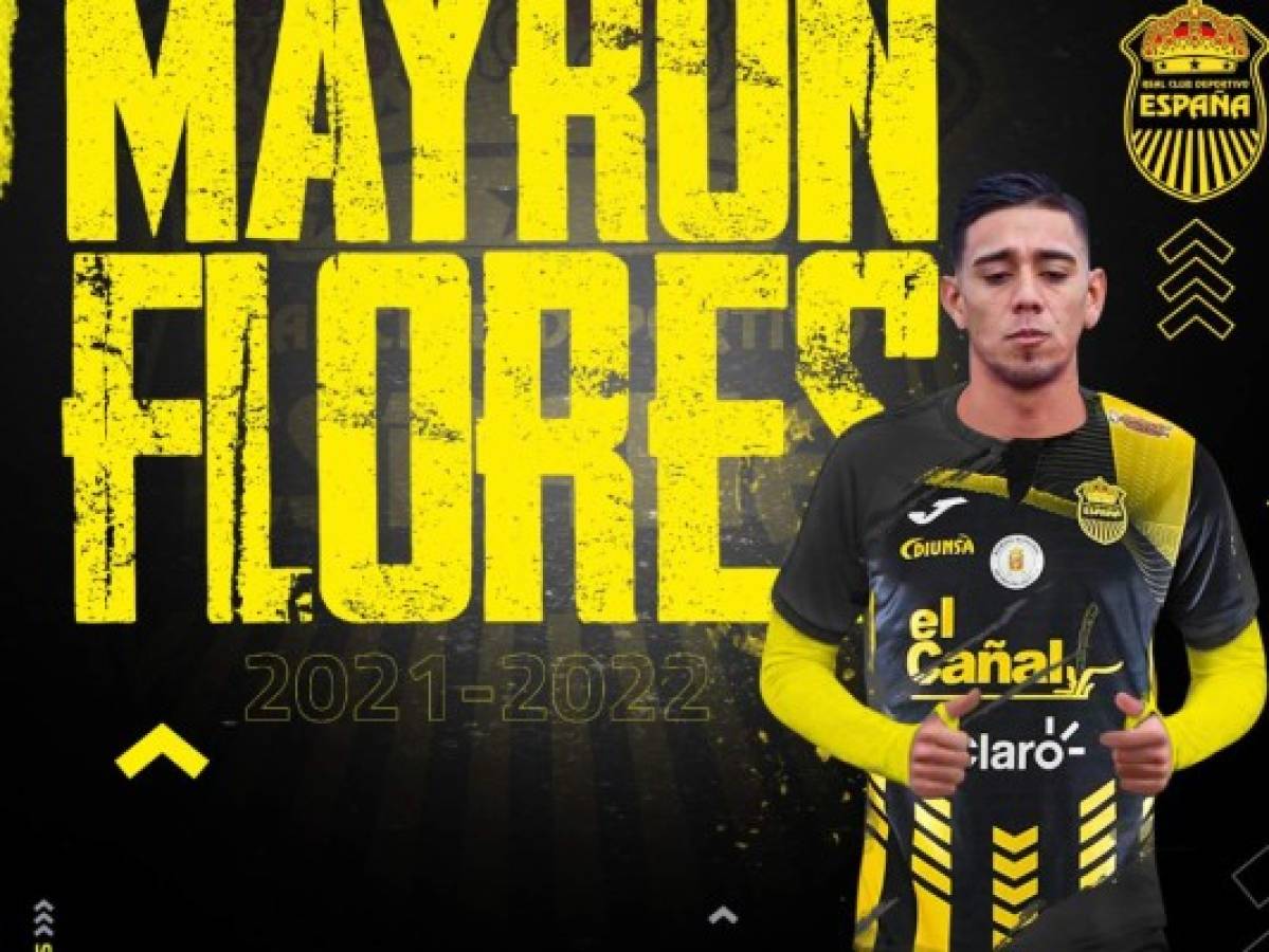 Mayron Flores fichó para el Real España procedente de Olimpia