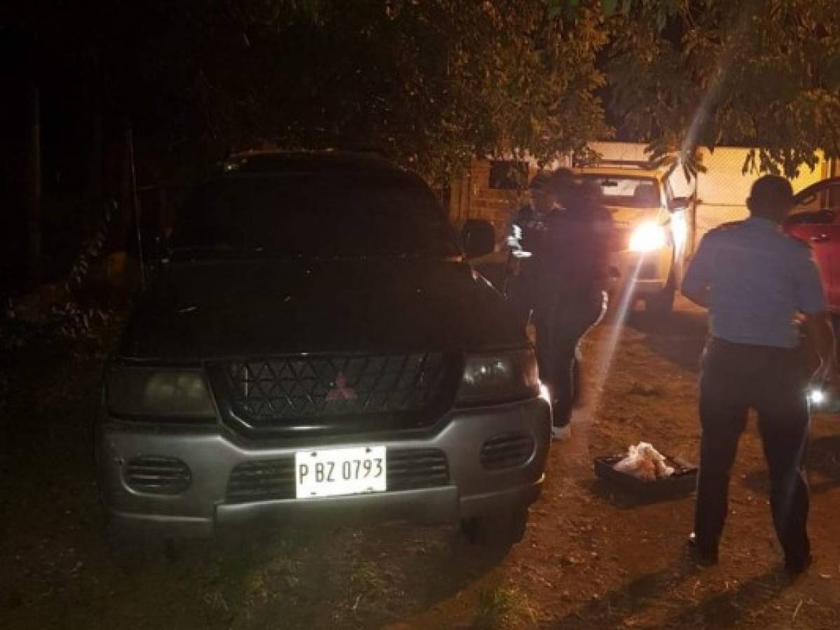 Hallan carro que habrían utilizados sicarios para cometer masacre en Nacaome