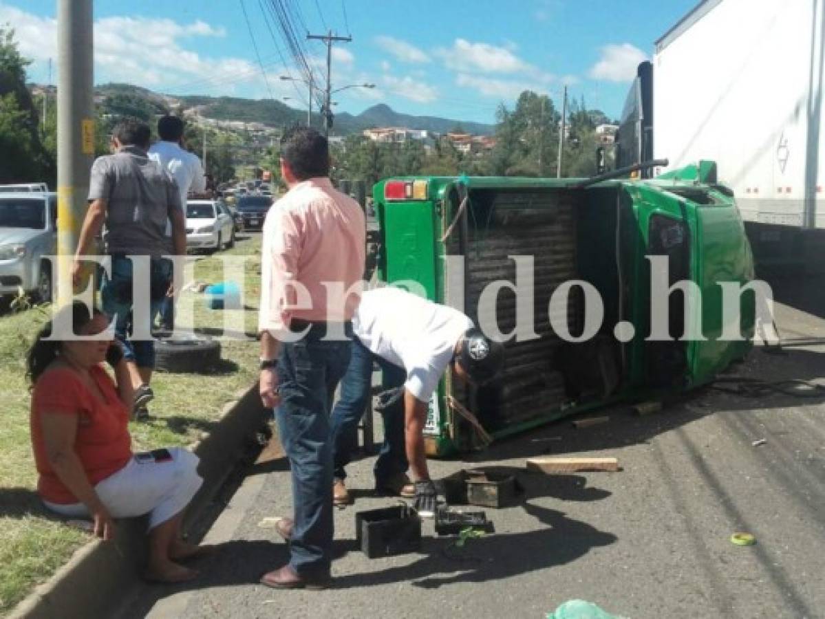 Honduras: Madre e hijo sufren aparatoso accidente al regresar de vender tamales