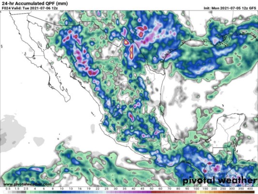 Fuertes lluvias dejan 5 muertos en el sur de México