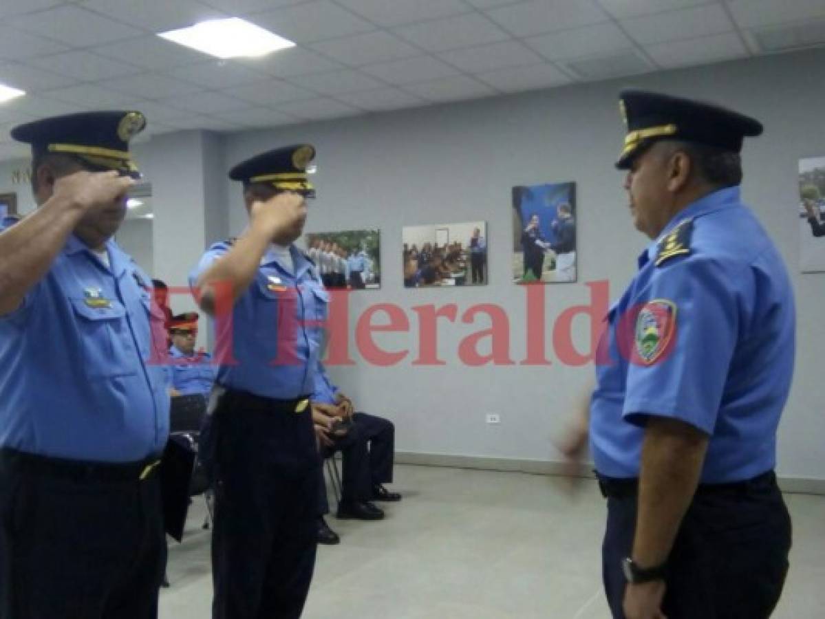 Realizan traspaso de mando en direcciones de la Policía Nacional de Honduras