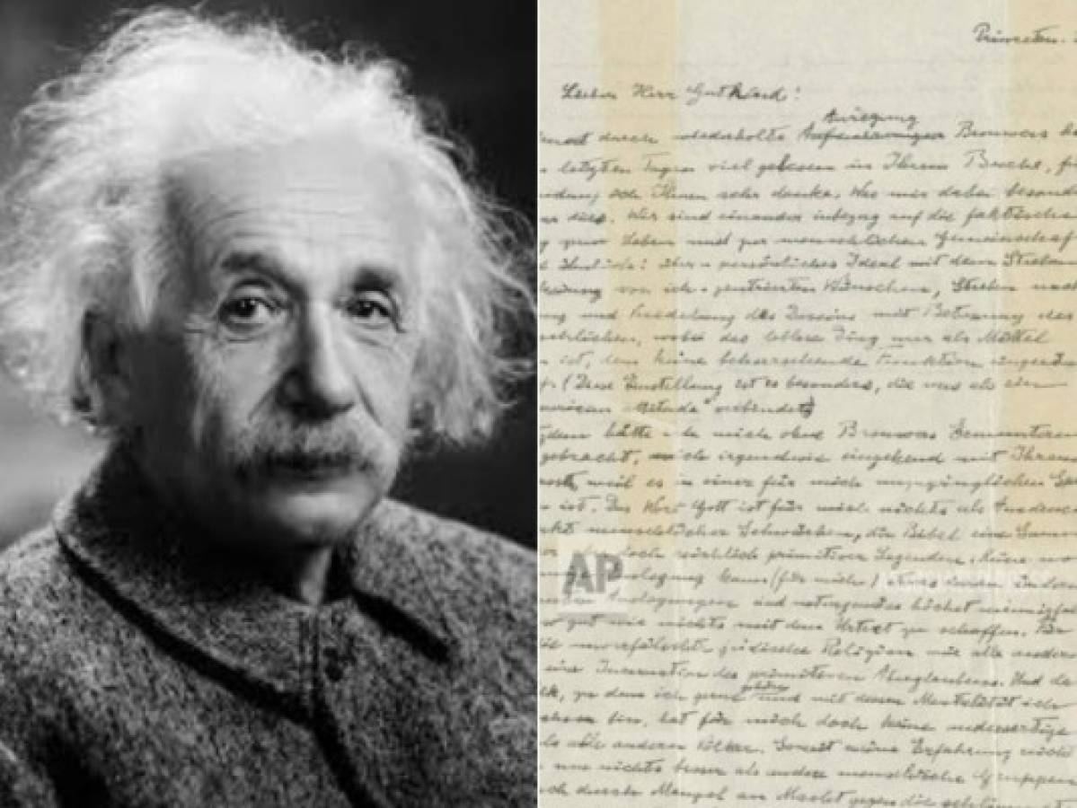 Revelan carta inédita sobre lo que pensaba Einstein de Dios