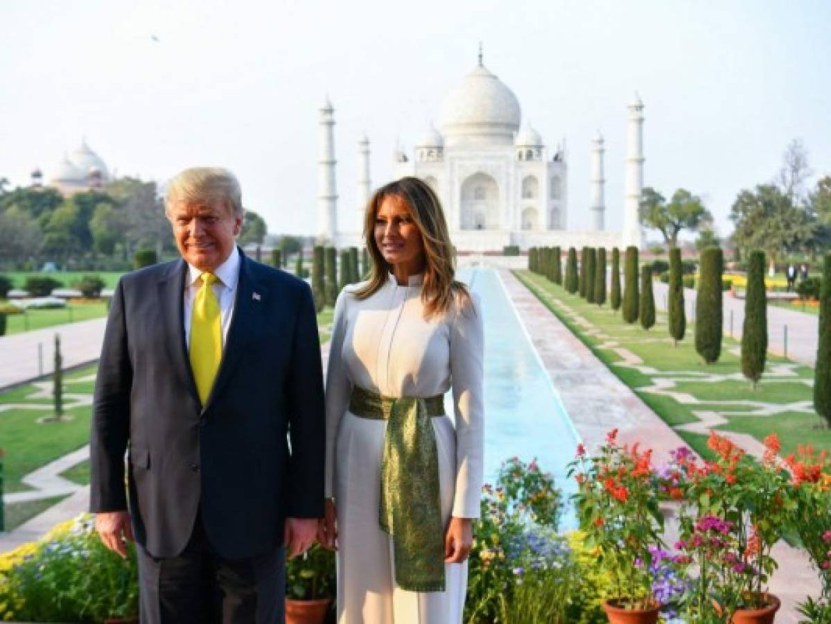 'Namasté Trump', espectáculo multitudinario para Donald Trump en India