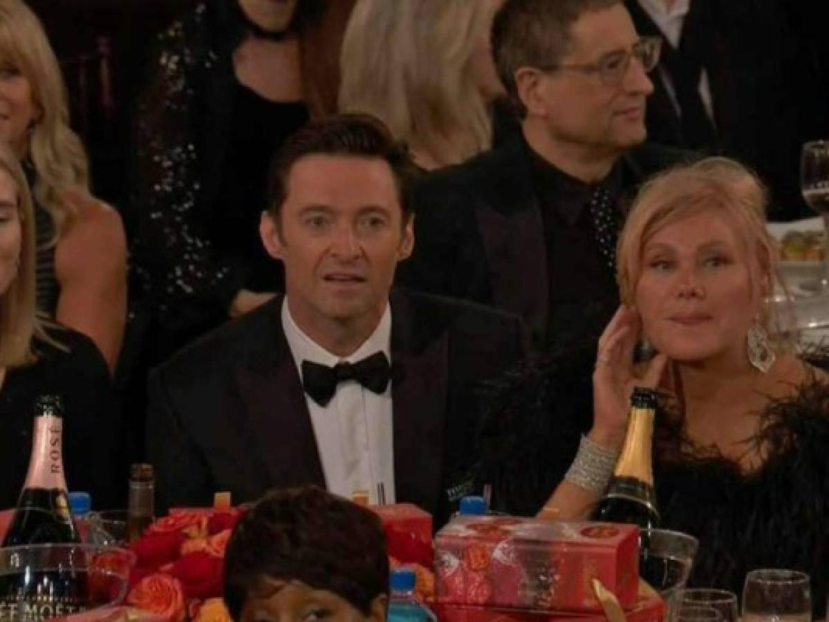 La reacción de Hugh Jackman tras perder el Golden Globe 2018