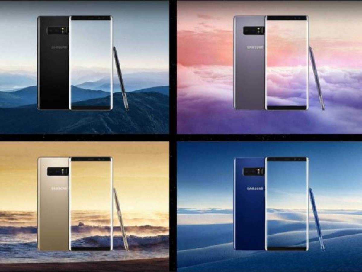 Samsung Galaxy Note 8 se venderá desde septiembre en Honduras