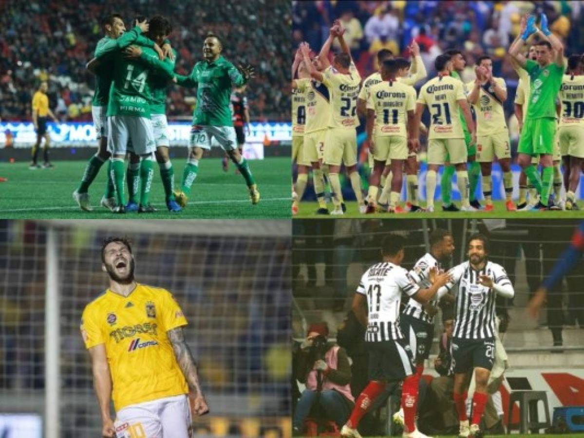 Las semifinales del fútbol mexicano: León vs América y Tigres vs Monterrey