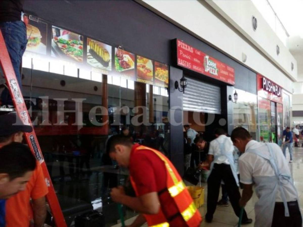 Cilindro de gas explota y deja cinco heridos en centro comercial de Tegucigalpa